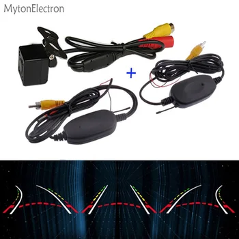 

Dynamic Trajectory Steering wheel control 2.4GHz Wireless Transmitter & Receiver and Night vision Rearview CCD Camera Car Parkin