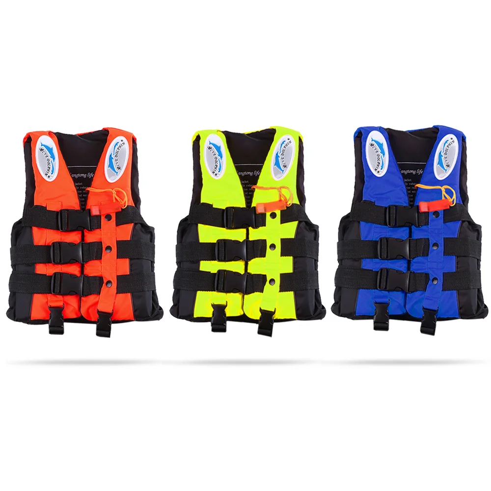 NEW Child Life Vest Aid Jacket Whistle Swimming Life Jacket For