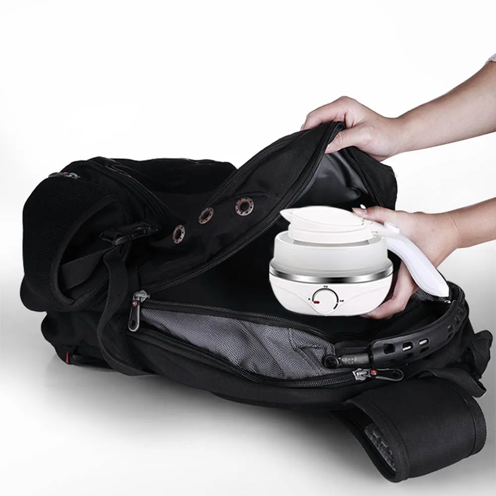 

Fashion Mini Electric Kettle Durable Silicone Foldable Portable Travel Water Boiler US Plug HY99 JY17