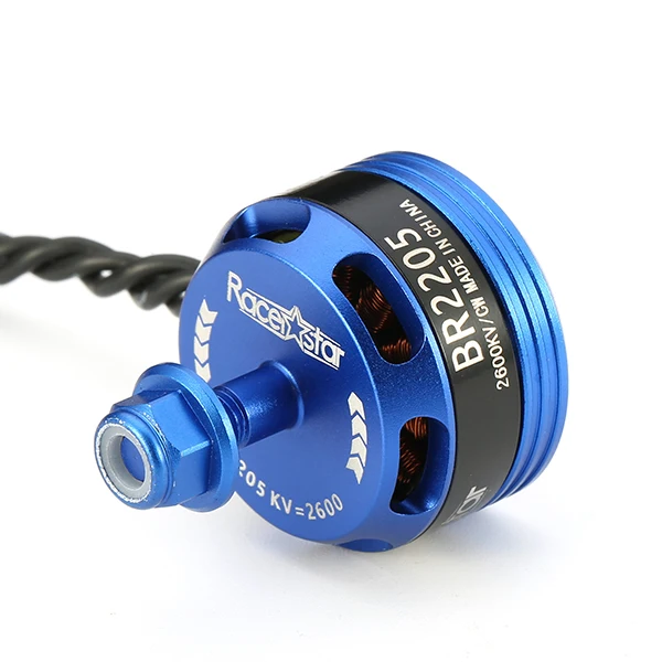 Racerstar Racing Edition 2205 BR2205 2600KV 2-4 S бесщеточный двигатель с вращением по часовой стрелке/CCW темно-синий для QAV250 ZMR250