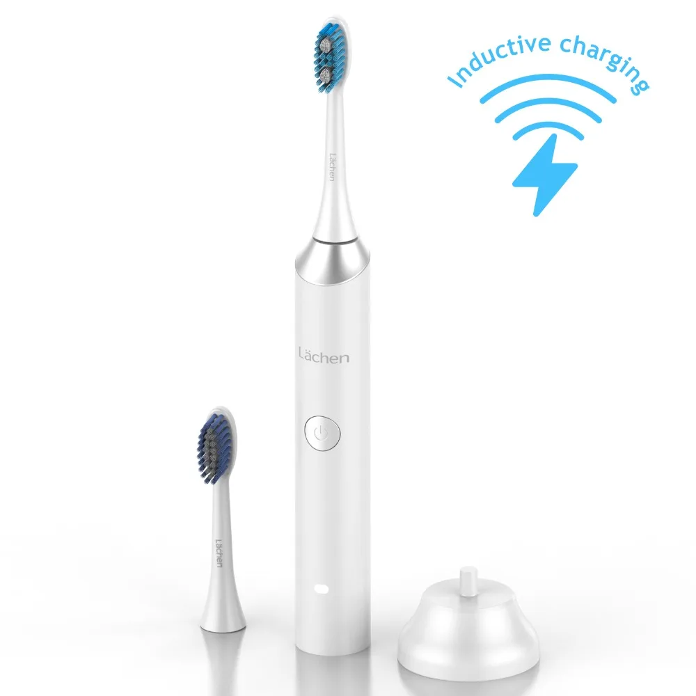

Lachen 031B Rechargeable Sonic Electric Whitening Toothbrushes 5 Modes USB Charging IPX7 Waterproof with 2 Replace Brush Heads
