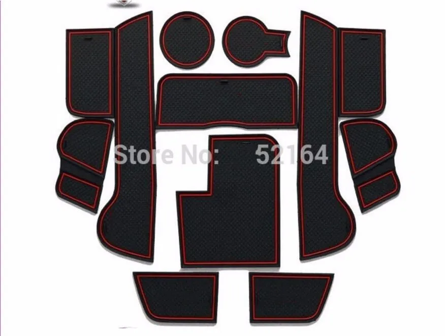 

Auto door gate slot pad/mat, tank gasket for kia sportage 2010-2014 Low profile , non-slip pad,12pcs/lot,car styling