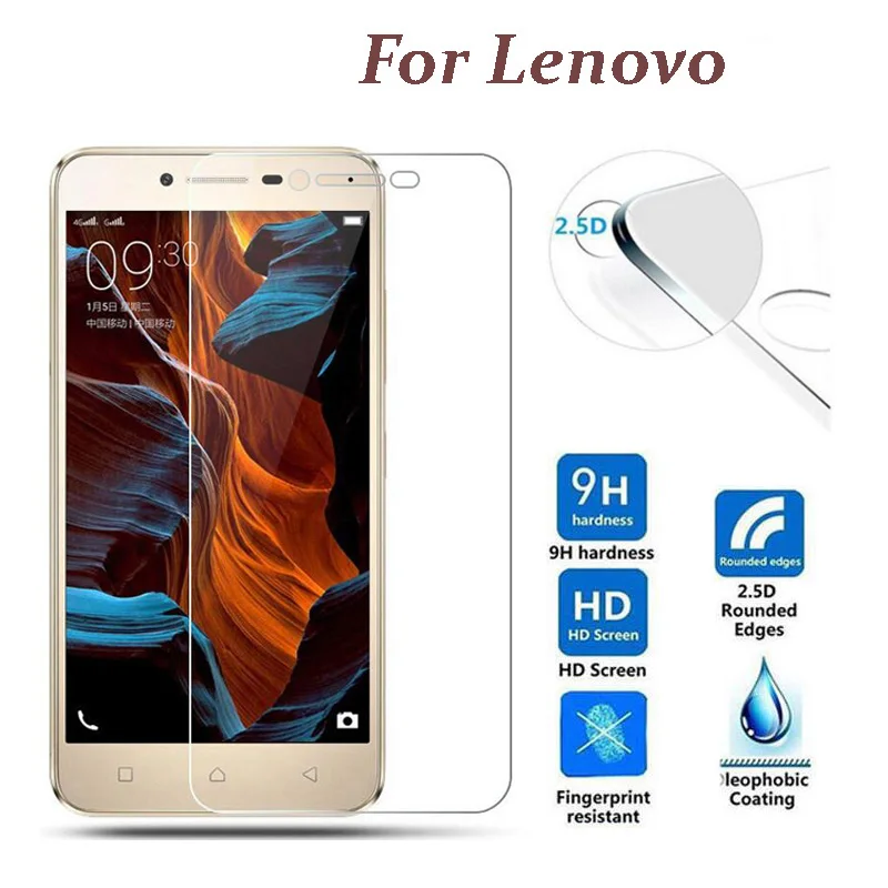 

2pcs Tempered Glass for Lenovo Vibe K5 Note 2018 K350t Play Note Pro plus Explosion-proof Protective Film Screen Protector