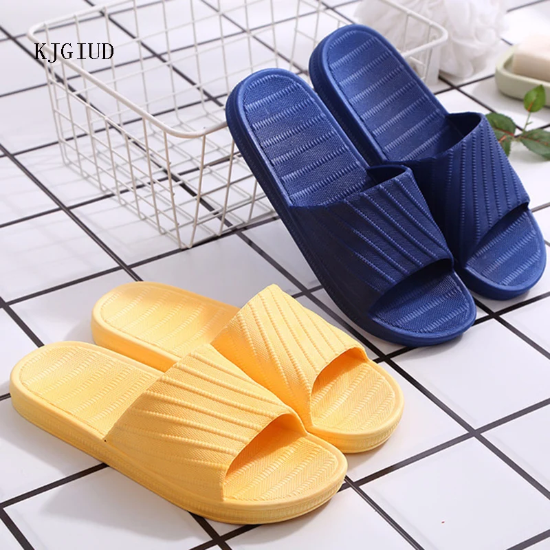 

2019 Summer New Non-slip Bathroom Home Male Slippers Comfortable Couple Sandals And Slippers Female Indoor Home Slippers Male