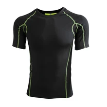 D20 Для Мужчин's Новинка облегающие спортивные Бег футболка с короткими рукавами высокие эластичные тренировочные быстро высыхает, дышащая ткань, одежда для фитнеса