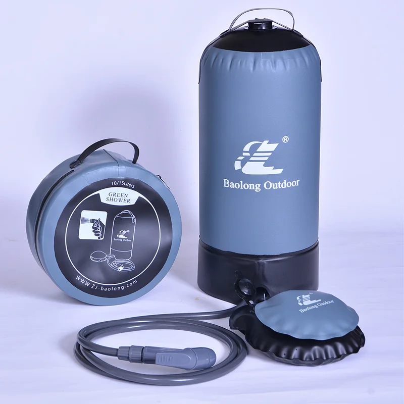 

2016 Model Pressurized Solar Camping & Rinse Shower, Great for Camping, Rinsing, Surfing, Paddle Boarding, Beaches, Hiking 12L