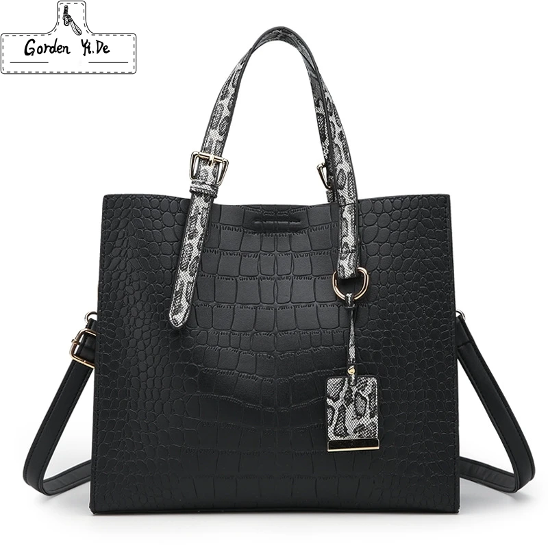 

Crocodile Handbags Big Brand Women Bag 2019 High Quality Casual Female Leather Shoulder Bag Lady Large Tote Bags Bolsos Designer