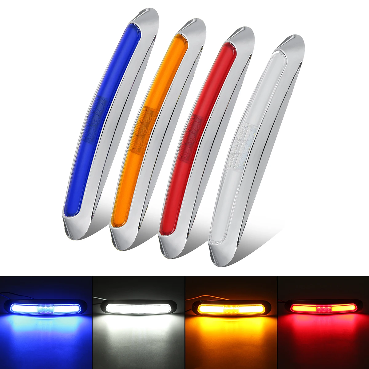 21 LED Car Truck Trailer Side Marker Light Rear font b Lamp b font Side Lights