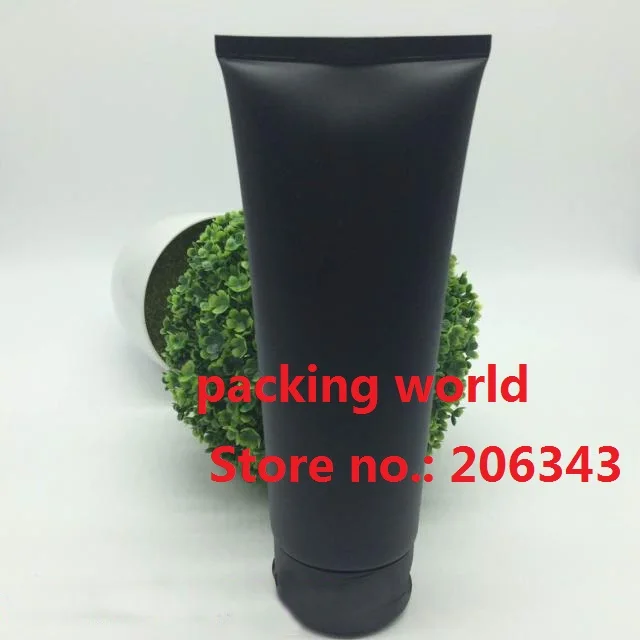

200ml black soft tube with black flip lid for cleaning cream / mildy wash tube or butter or handcream tube cosmetic soft tube