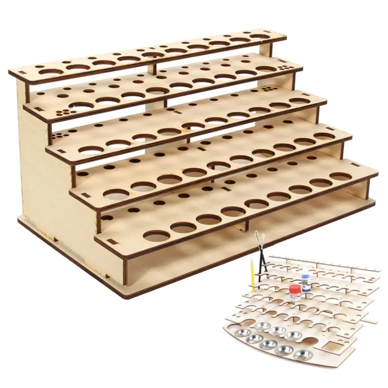 25mm Diameter Holes 43 Citadel Paint Rack MDF Paint Bottle Rack Laser