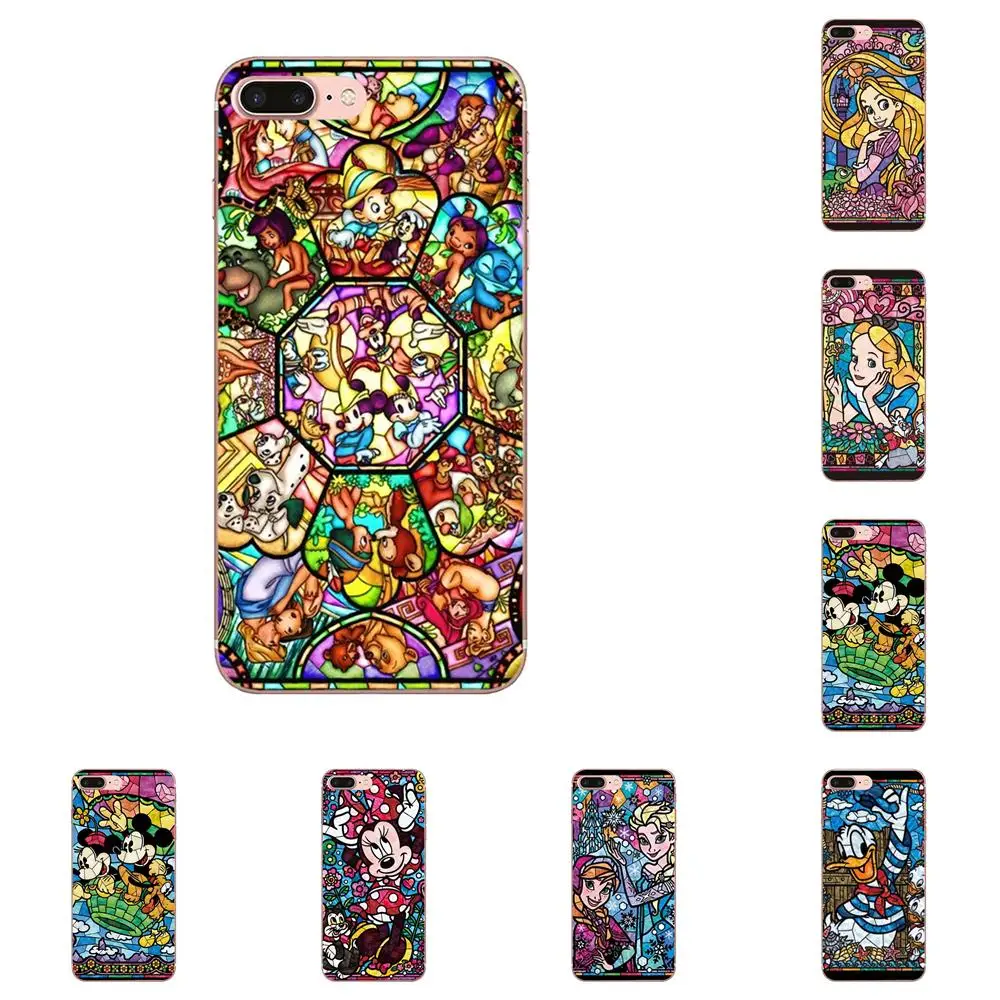 

Fairy Tale Stained Alice Mickey Mouse For LG Nexus 5 5X G2 G3 mini spirit G4 G5 G6 K4 K7 K8 K10 2017 V10 V20 V30 Stylus