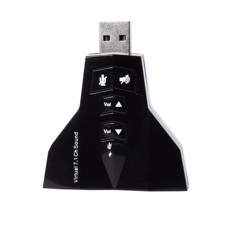 Mokingtop Новое поступление 7,1 канальный USB 2,0 продлить 3D Аудио карты конвертер двойная звуковая карта адаптера Mic Динамик#30