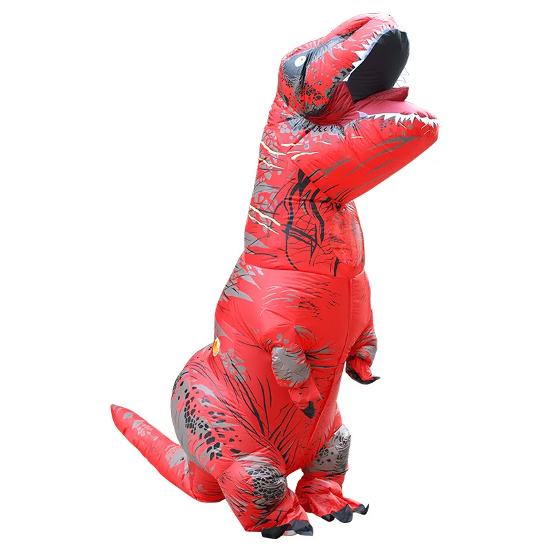 Надувные уличные игрушки T-Rex, 5 цветов, 180 см/220 см, гигантские, для взрослых и детей, костюмы для косплея динозавра, вечерние костюмы на Рождество и Хэллоуин