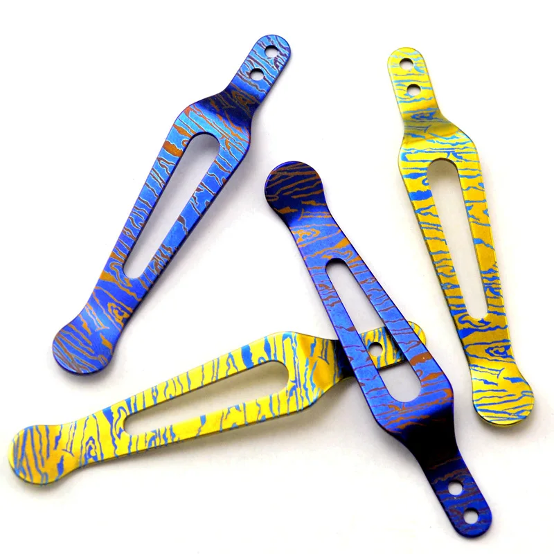 

Titanium Alloy Knife Back Clip Folding Knives Pocket Clips For xm18/xm21/ZT 0055