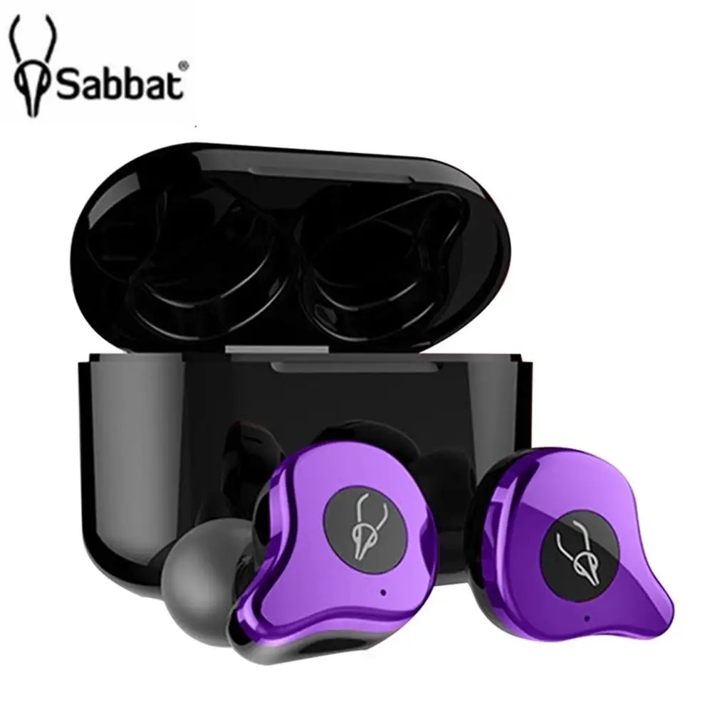

Sabbat E12 TWS Bluetooth 5.0 Earphone Wireless Headset HiFi Sports Earbuds Headphone Microphone With Fast Charging Case