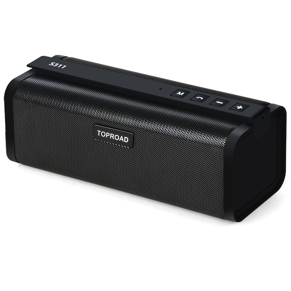 TOPROAD Портативный 10 Вт Bluetooth динамик HIFI беспроводной стерео большой мощности Soundbox сабвуфер Колонка динамик s поддержка TF FM радио AUX