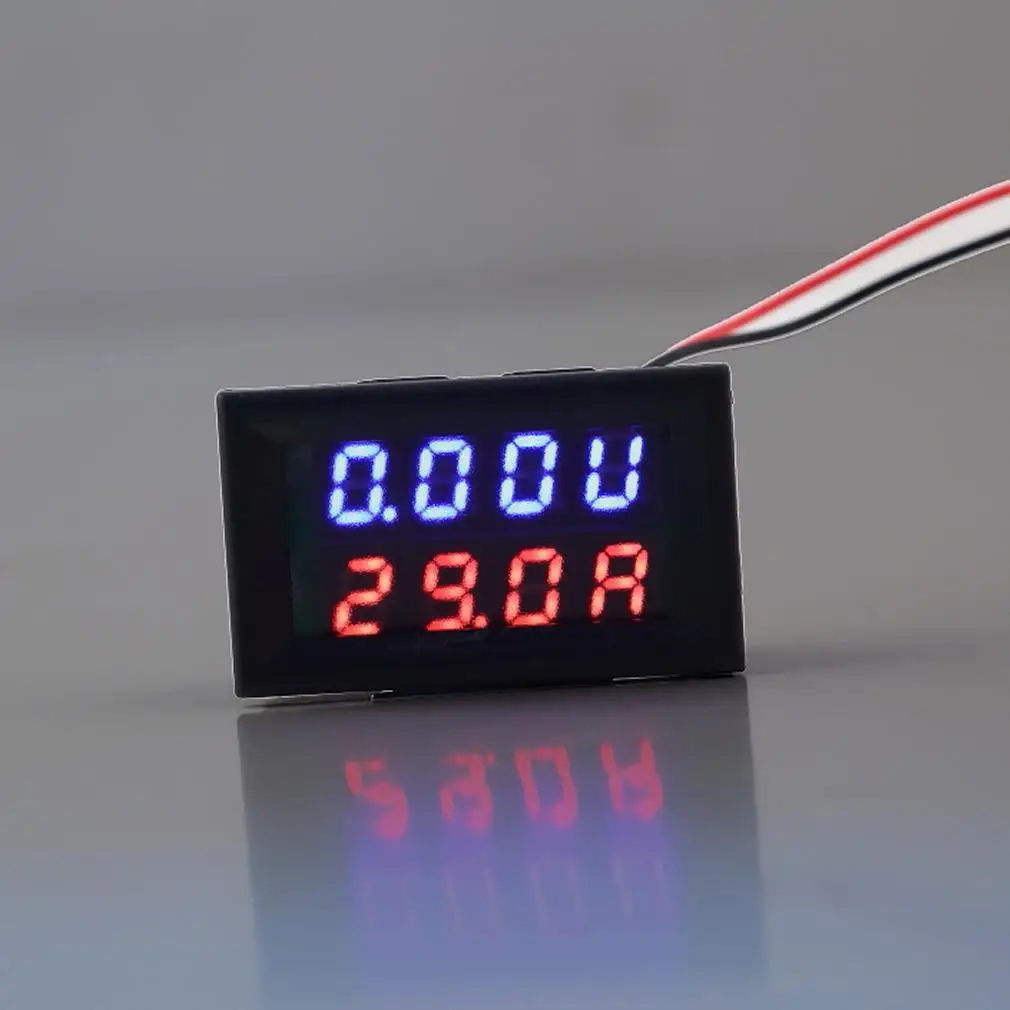Sale 1pcs New 100V 50A DC Digital Voltmeter Ammeter LED Amp Volt Meter