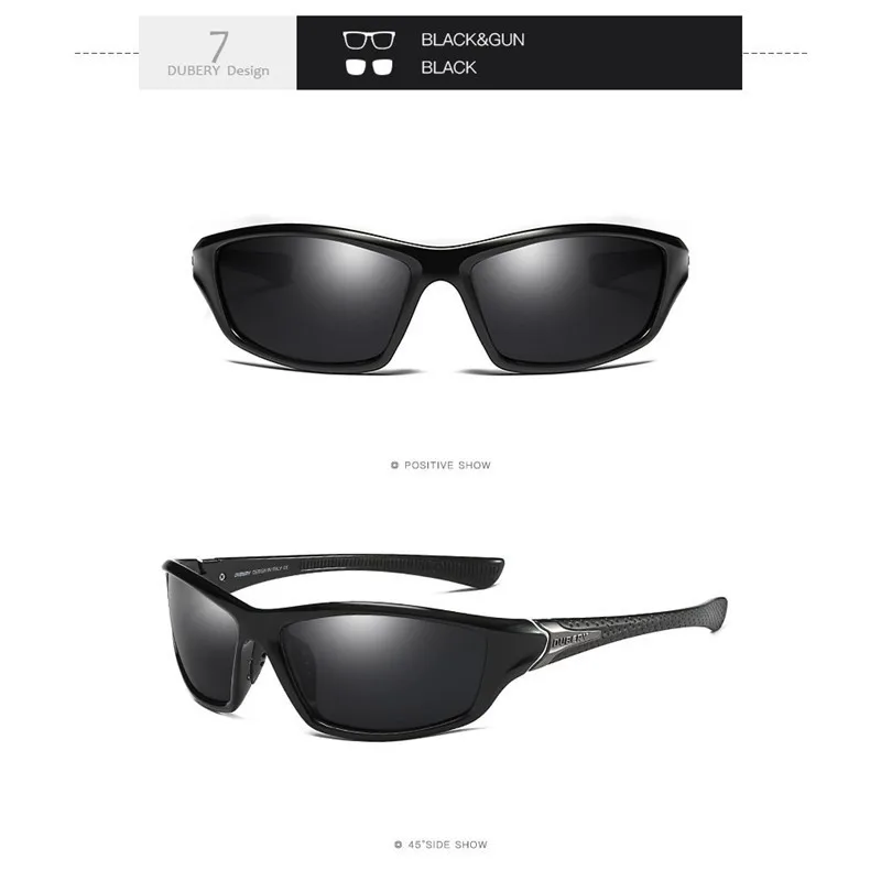 DUBERY поляризационные солнцезащитные очки для мужчин и женщин новые модные очки Винтажные Солнцезащитные очки Спортивные вождения Ретро зеркало роскошный бренд UV400 - Цвет линз: 7
