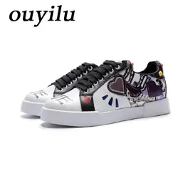 2018 ouyilu Скейтбординг обувь спортивная обувь для Для женщин женские Кроссовки противоскользящие и износостойкие внутренний усиливая sneake