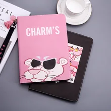 Смарт-часы кожаный чехол для нового iPad /, air/air2, 2/3/4, iPad pro 9," милый пантера Детские планшеты Cover w/ремешок на руку+ подарки