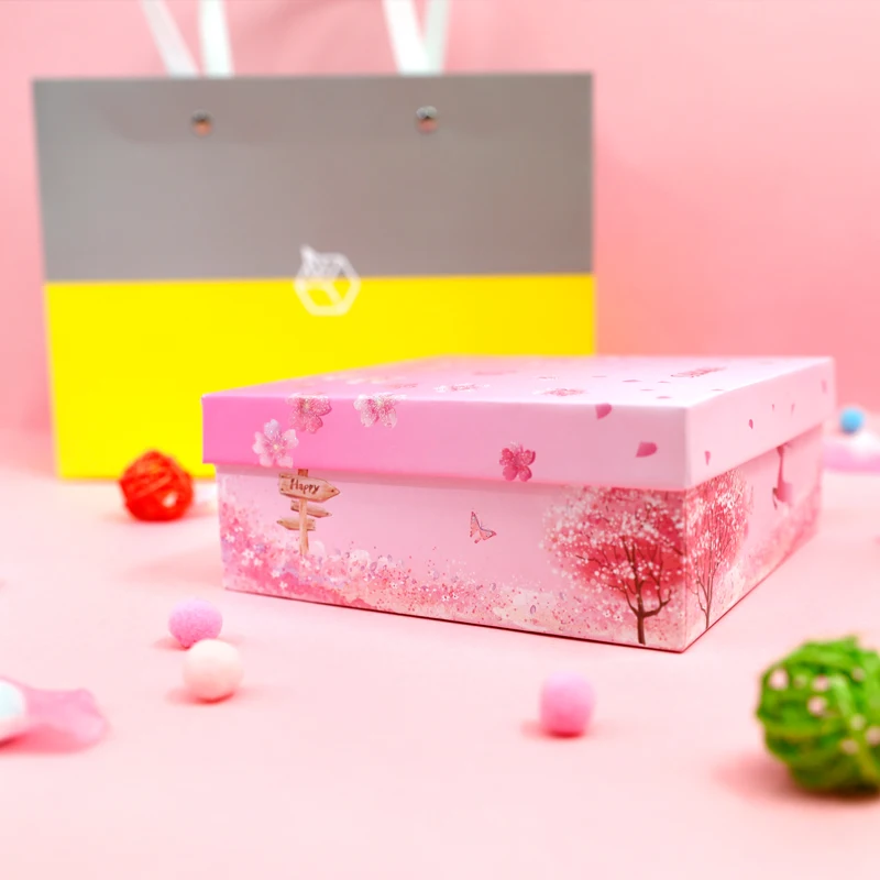 3D Sakura Candy Boxes Birthday Pop up Wedding Gifts Custom Wedding Invitations Thanksgiving Christm - 32958195363