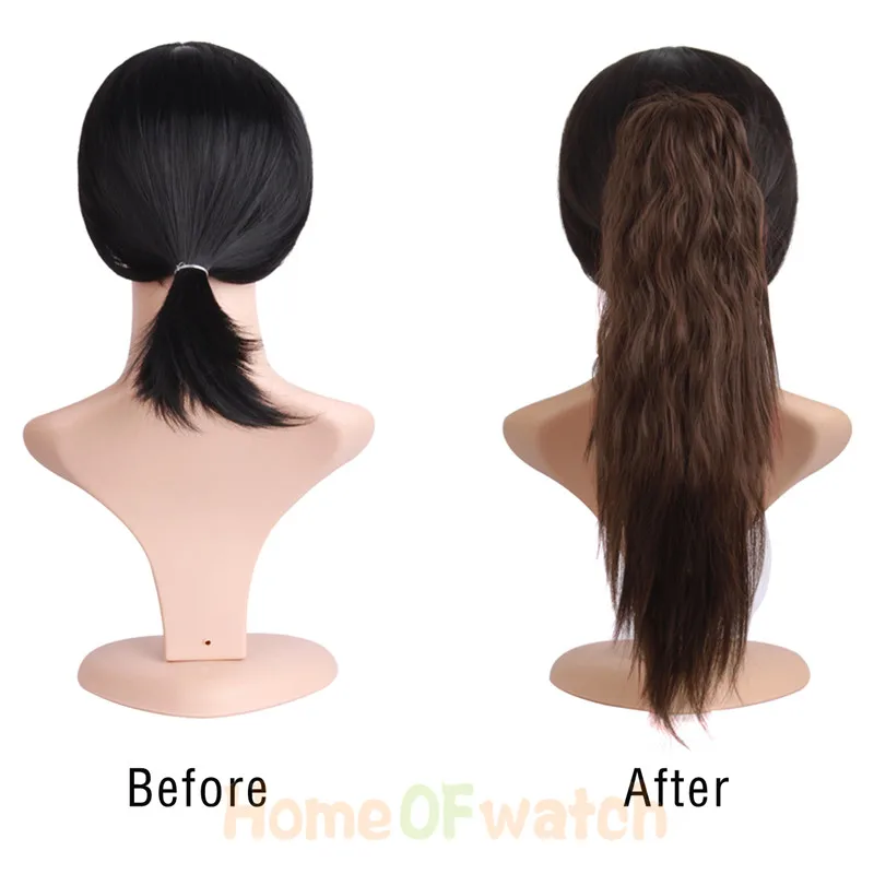 MapofBeauty длинные кудрявые 16 &quotКоготь Конский хвост клип в один кусок конский