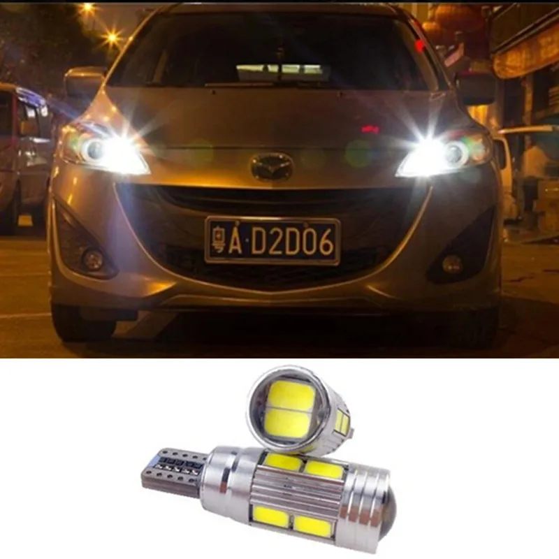

2 X T10 LED W5W Car LED Auto Lamp 12V Light bulbs with Projector Lens for Mazda 3 Axela mazda 6 cx-5 cx5 cx 5 atenza Car Styling