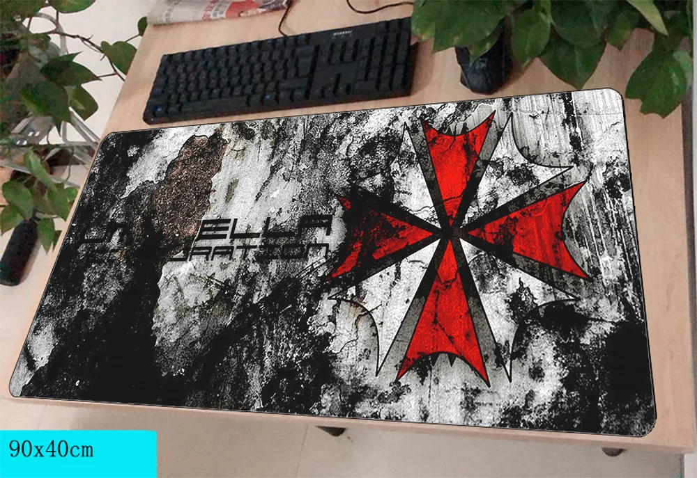 

resident evil mousepad gamer 900x400X3MM gaming mouse pad large Customized notebook pc accessories laptop padmouse ergonomic mat