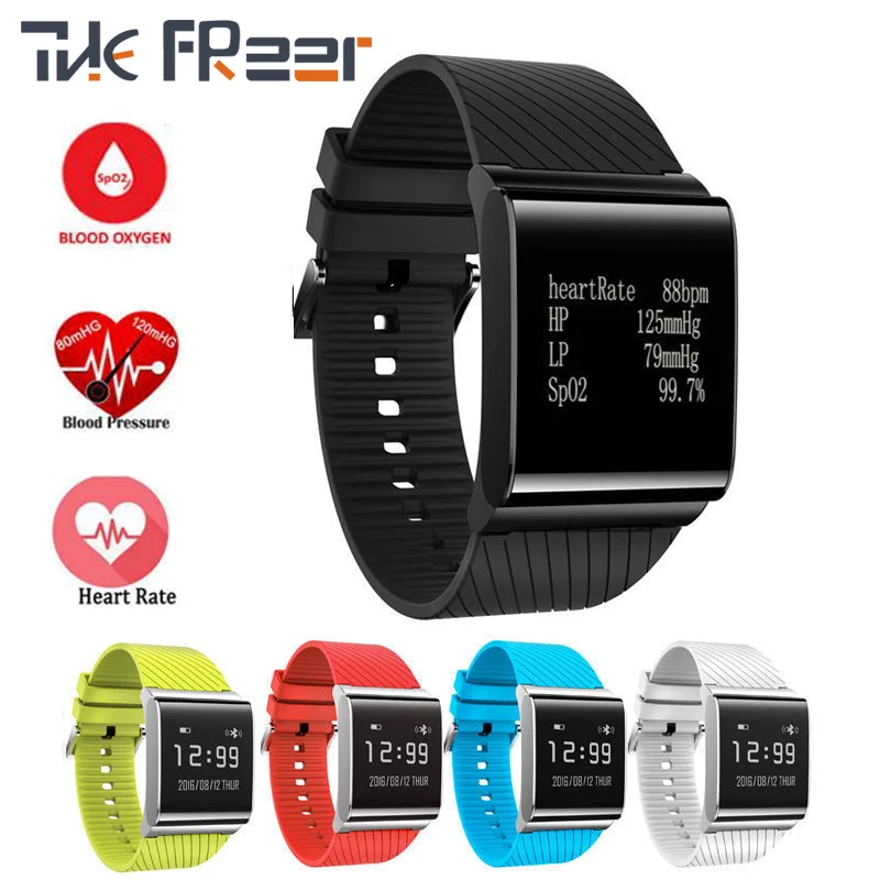 

Smart Band Bracelet with Heart Rate Monitor Blood Pressure and Oxygen Monitor Watch Pedometer IP67 Waterproof Activity Tracker