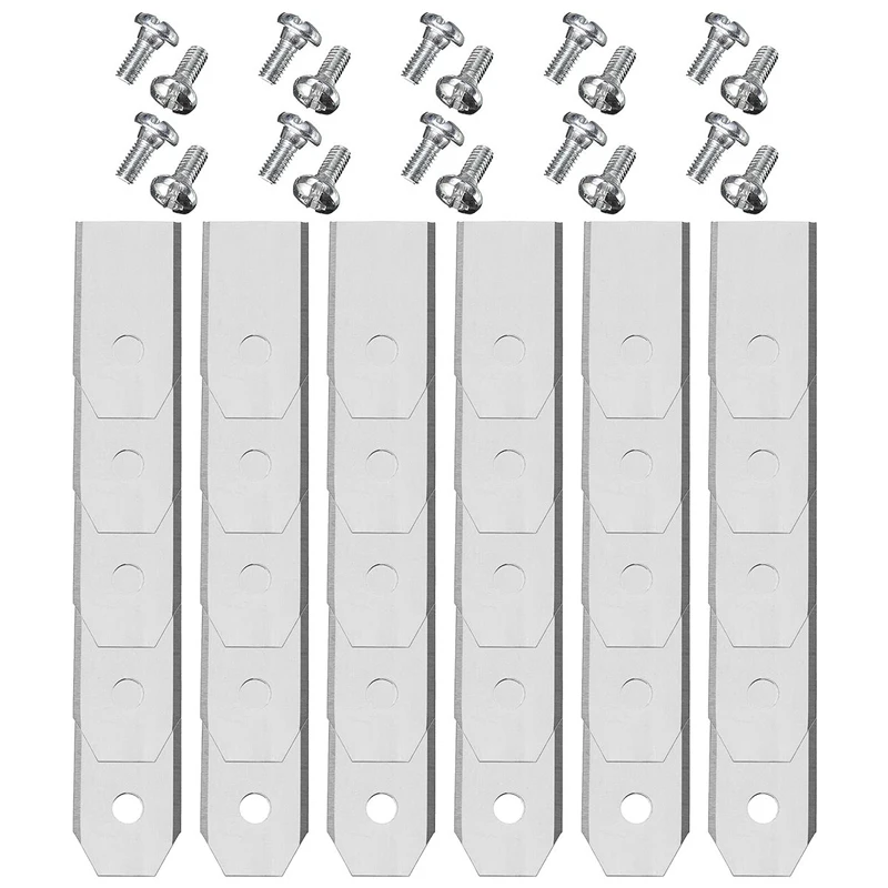 30PCS 0.6MM Stainless Steel Blades Lawn Cutter Blade For Automower Gardena 35*18mm