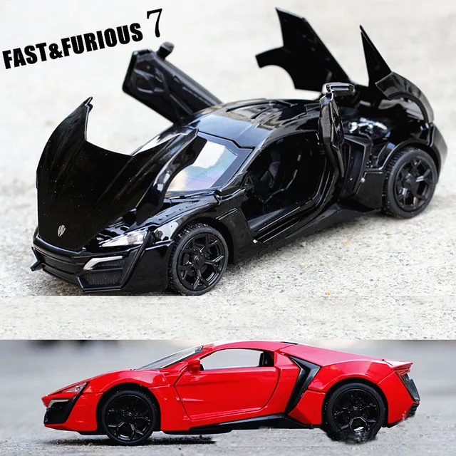 132 Enfants Jouets Fast Furious 7 Lykan Hypersport Mini Auto