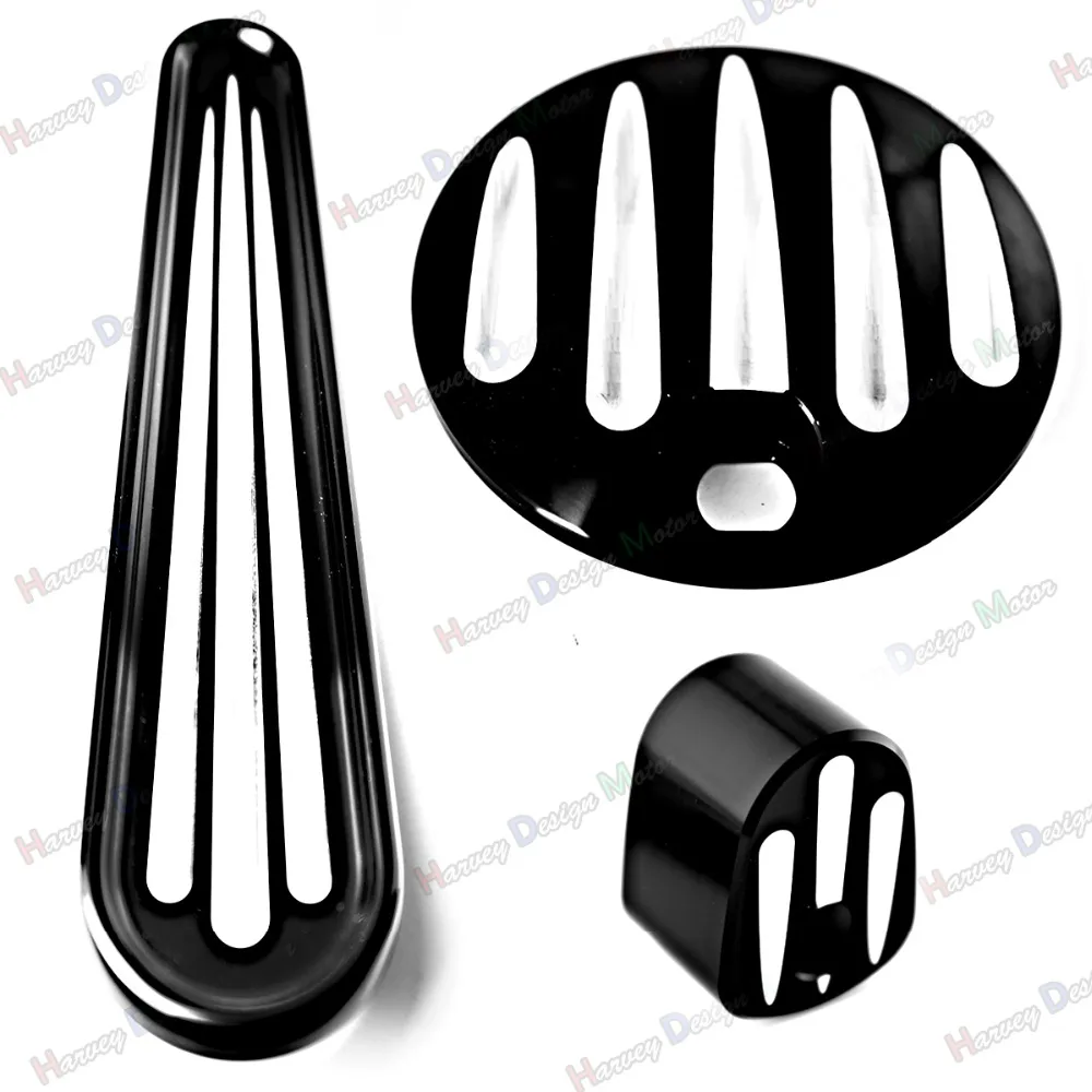 

Fuel Tank Door&Dash Track Insert&Ignition Cap For Harley Street Glide FLHX Electronic throttle 14-17
