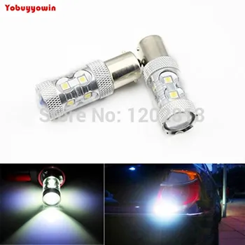 

Super Branco 9-32 Volts DC,Par Lampada RE 1156, BA15S, 382, P21W Cree Chips 50w 10 Leds Efeit Frete Grati