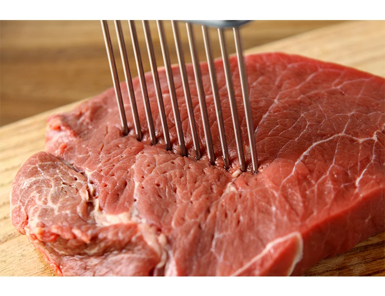 Домашний кухонный, для овощей Ножи 304 из нержавеющей стали лукорезка игла для мяса разделочная протектор 13,5*6,5*2 см