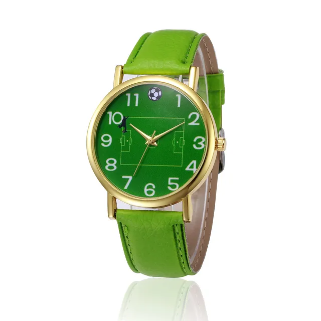 New Women Watches Green Retro Design Leather Band Analog Alloy Quartz