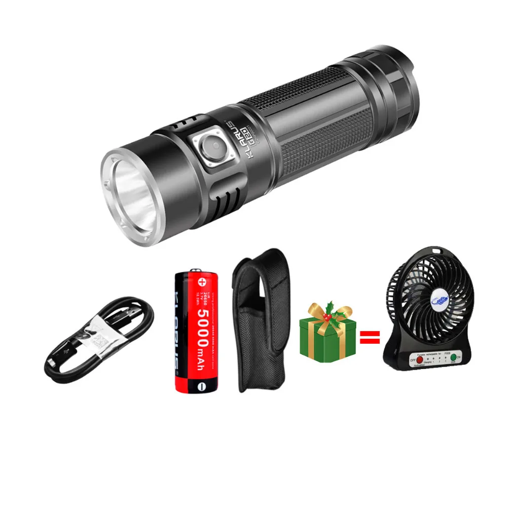 

1set KLARUS G20 CREE XHP70 N4 LED Light Tactical Flashlight USB Rechargeable Torch 3000 Lumens Dual Switch With 26650 Battery