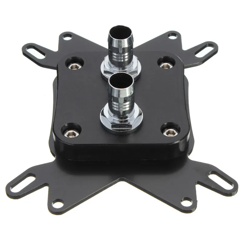 Water Cooled Block Radiator Black POM CPU Quick Connector For Computer