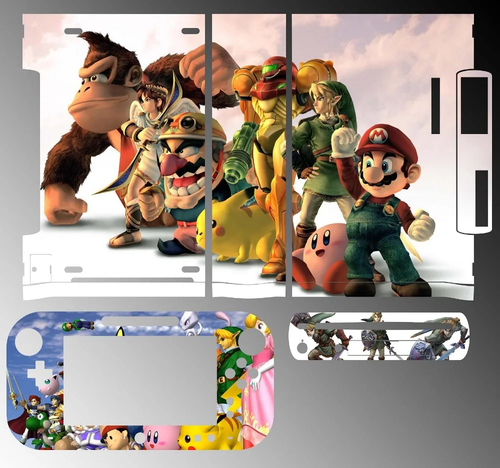 

055 Vinyl Skin Sticker Protector for Nintendo Wii U and controller skins Stickers