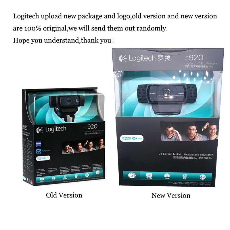 Оригинальная веб-камера logitech Pro C920 HD 1280*960 с поддержкой официального тестирования 15 миллионов пикселей CMOS 30FPS для Windows 10/8/7