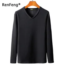 Зимняя одежда мужская плюс бархатное нижнее белье с длинным рукавом Толстовка однотонная грунтовка Футболка мужская теплая одежда толстая Осенняя нижняя рубашка