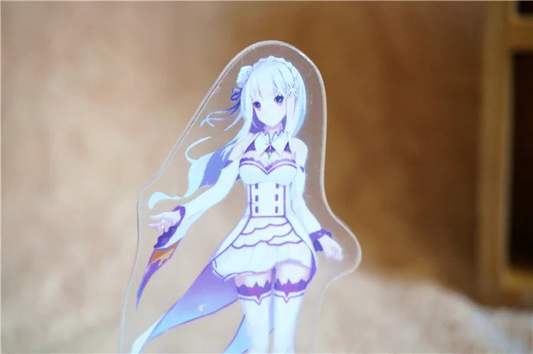 Re: жизнь в другом мире от нуля фигурку Rem Emilia Ram Косплей re нулевая фигура акриловая