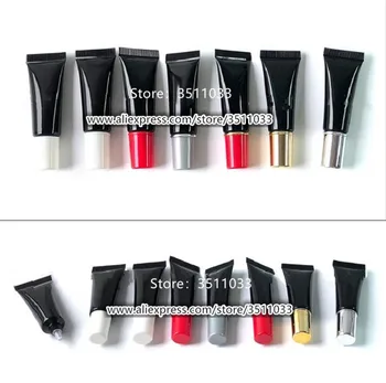 

Wholesale Sample 10ml Light Black Empty Cosmetic Packaging Plastic Soft Tube Small 10g Eye Cream Gel Squeeze Tube Containers