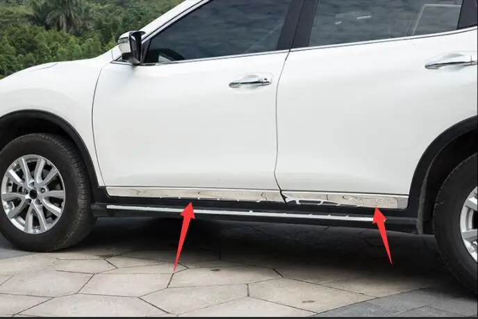Для nissan X-Trail body trim изменение боковой двери анти-столкновение против царапин декоративные аксессуары