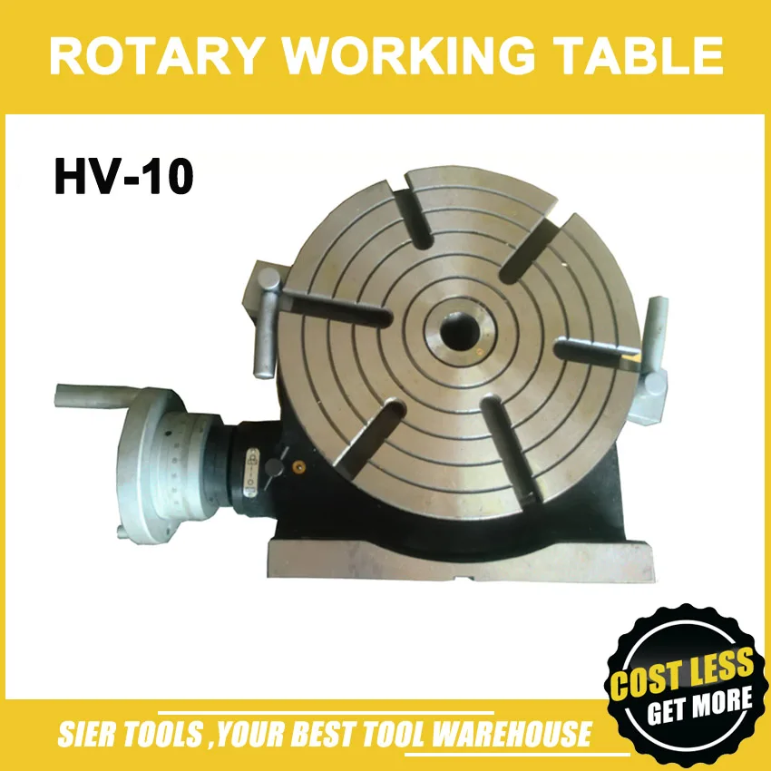 

HV-10 Vertical and Horizontal Rotary Working Table/250mm Dia Mill&Drill Machine Working Table