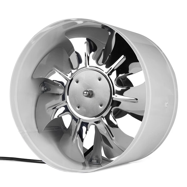 1Pcs 4/6/8/10 Inch Duct Fan Booster Exhaust Ventilator Ventilation Vent Air For Kitchen Toilet Wall Exhaust Fan Not-plug Mute