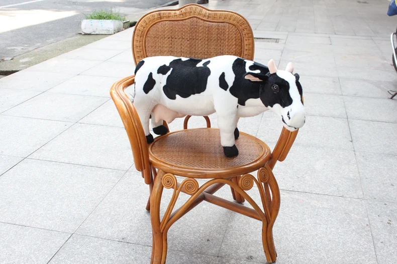 

large 75cm simulation cow plush toy soft throw pillow birthday gift w0988