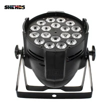 SHEHDS алюминиевый сплав светодиодный Par 18x18 6в1 RGBWA+ УФ-светильник ing In Alluminio DMX 512 сценический светильник непроницаемый IP20 Dj Di Illuminazione