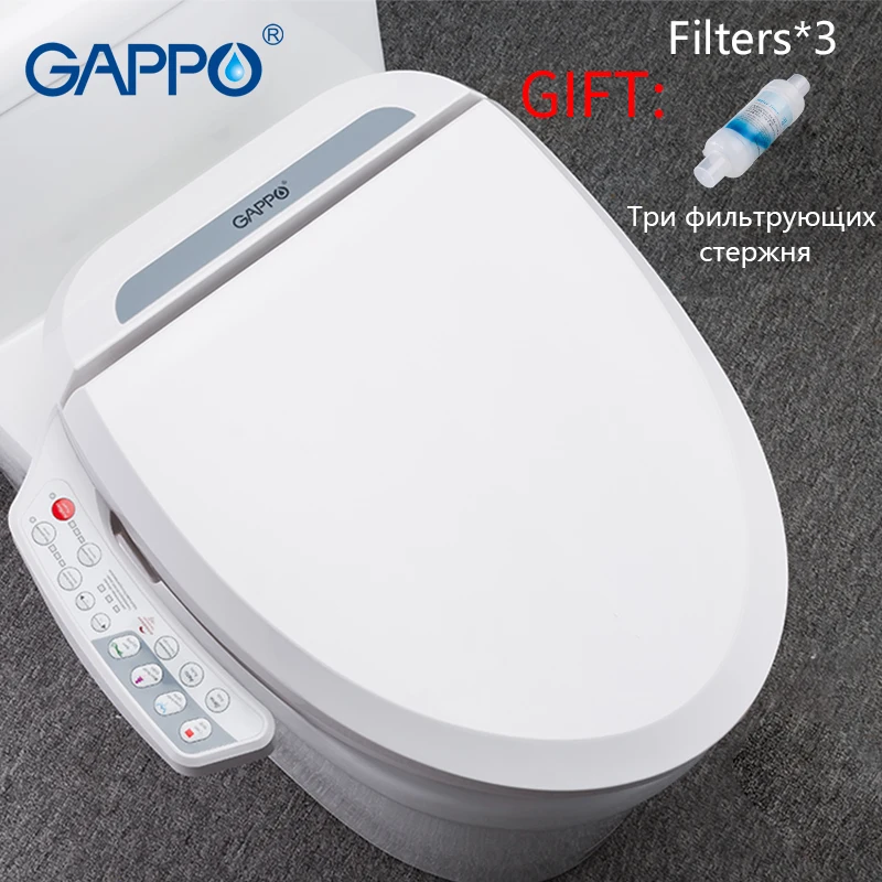 GAPPO Toilet Seats Intelligent Bidet Toilet Seats Elongated clean dry toilet cover Bidet Lid Cover Heated sits