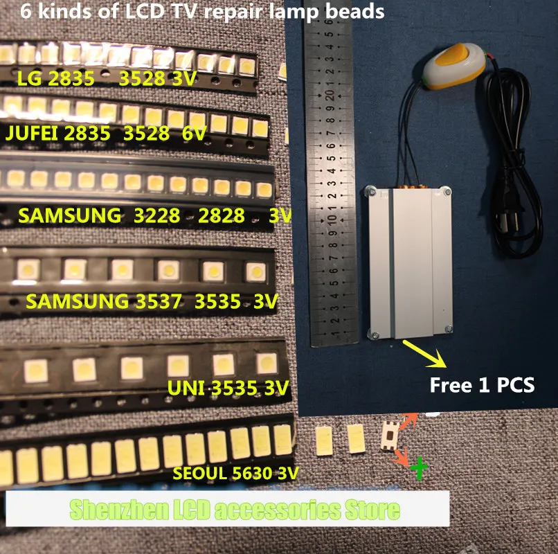 601 шт. для ремонта ЖК-дисплей ТВ светодиодный шарик PTC нагревательный элемент для сварки платформе общие светильник ЖК-дисплей ТВ светодиодный 2835 3528 3537 3228 3535 5630