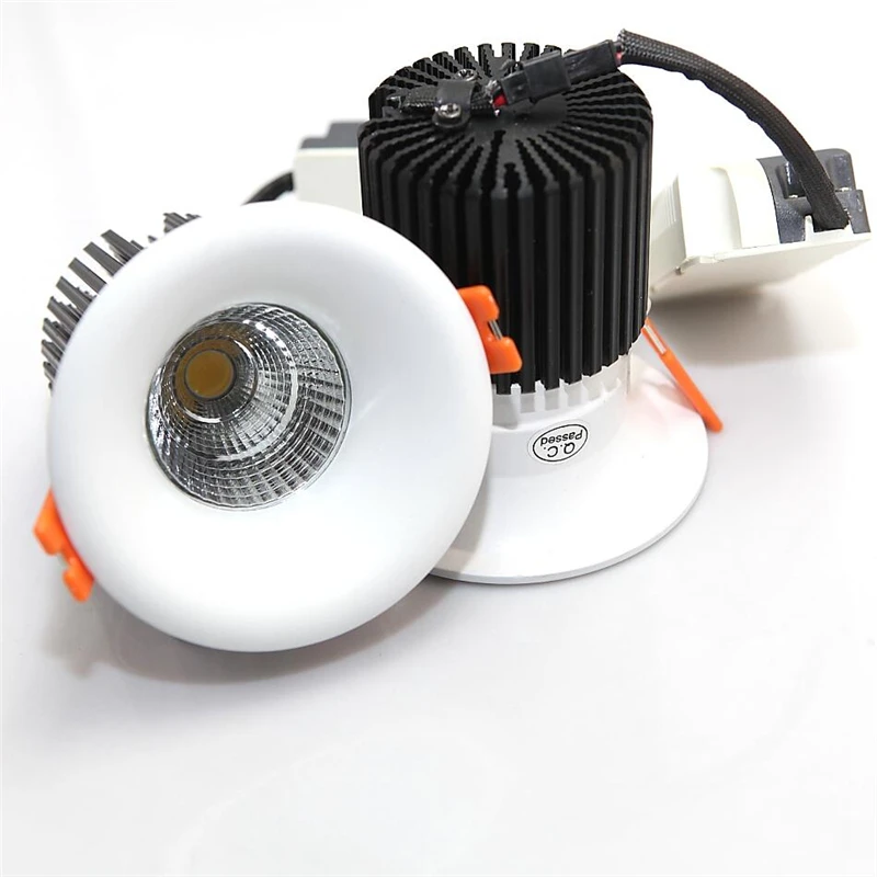 

KASUO 15W Dimmable COB Downlight Led Light Ceiling Lamp COB Led Recessed Indoor Lighting with Led driver AC85-265V Free Shipping